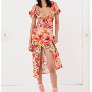 For Love & Lemons Beth Midi Dress in Size XS